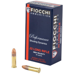 Fiocchi Ammunition 22 LR 40 Grain Copper-Plated Round Nose (CPRN)